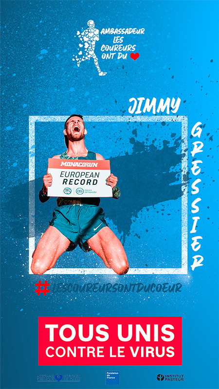 Visuel-Jimmy-Gressier ambassadeur de l'opération Les coureurs ont du coeur